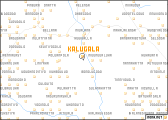 map of Kalugala