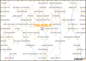 map of Kalugala