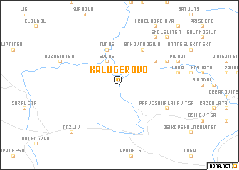 map of Kalugerovo