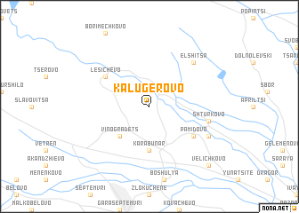 map of Kalugerovo