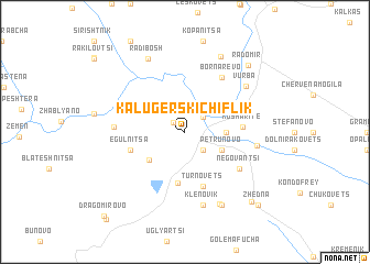 map of Kalugerski Chiflik