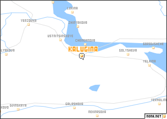 map of Kalugina