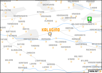 map of Kalugino