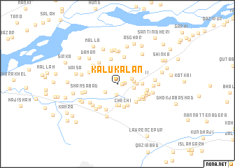 map of Kālu Kalān