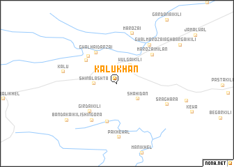 map of Kālu Khān