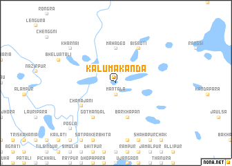 map of Kaluma Kānda