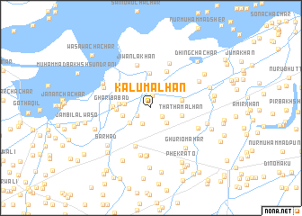 map of Kālu Malhan