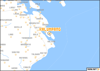 map of Kalumpang