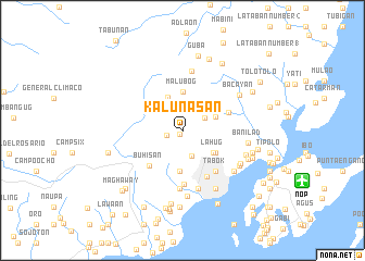 map of Kalunasan