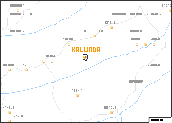 map of Kalunda