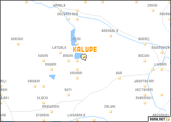 map of Kalupe