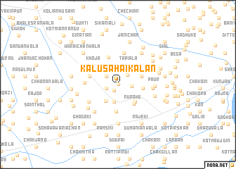 map of Kālu Sahāi Kalān