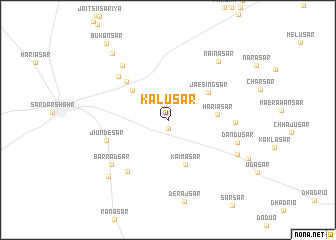 map of Kālusar