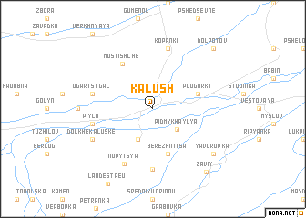 map of Kalush
