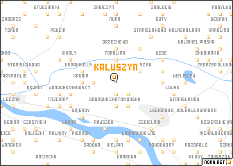 map of Kałuszyn