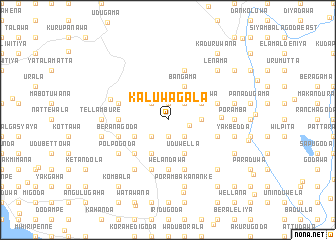 map of Kaluwagala