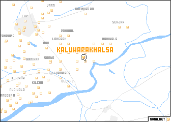 map of Kāluwāra Khālsa