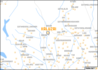map of Kāluzai