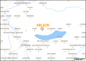 map of Kaluža