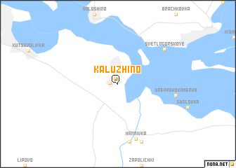 map of Kaluzhino