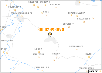 map of Kaluzhskaya