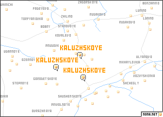 map of Kaluzhskoye