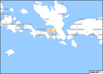 map of Kalu