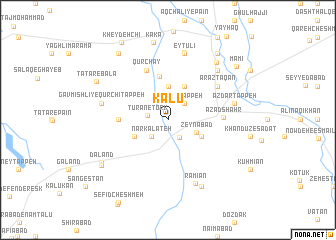 map of Kalū