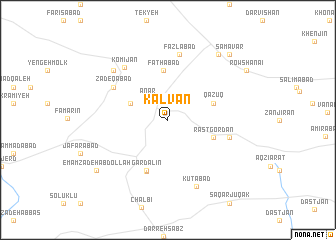 map of Kalvān