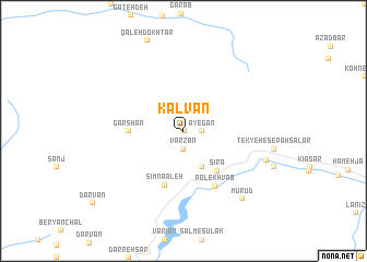 map of Kalvān