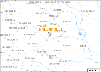 map of Kalvapalli