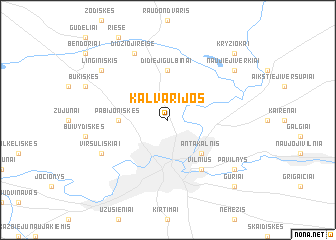 map of Kalvarijos