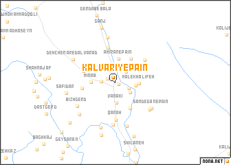 map of Kalvārī-ye Pā\