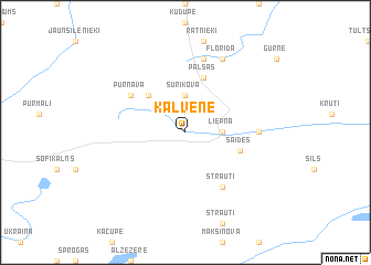 map of Kalvene