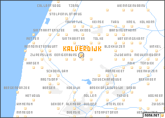 map of Kalverdijk