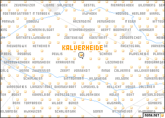 map of Kalverheide