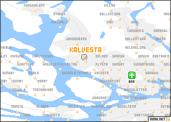 map of Kälvesta