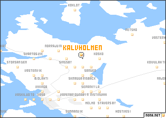 map of Kalvholmen