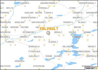 map of Kalvhult