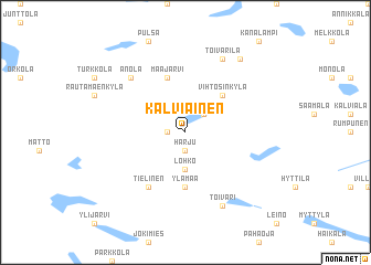 map of Kälviäinen