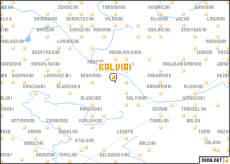 map of Kalviai