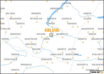 map of Kalviai