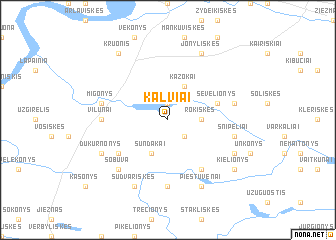 map of Kalviai