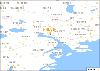 map of Kalvik