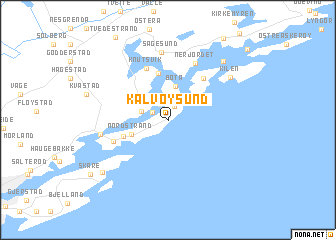 map of Kalvøysund