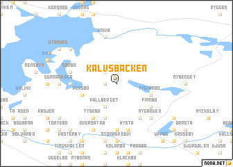 map of Kalvsbäcken