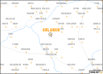 map of Kalwaka