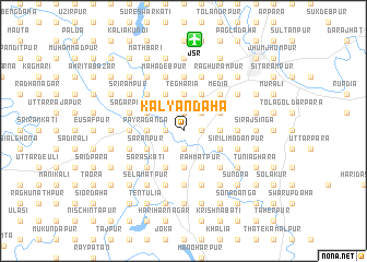 map of Kalyāndaha