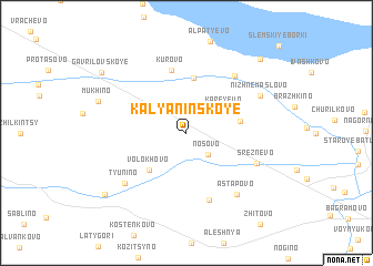 map of Kalyaninskoye
