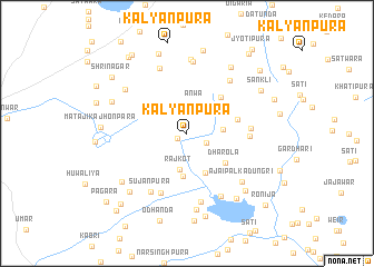 map of Kalyānpura